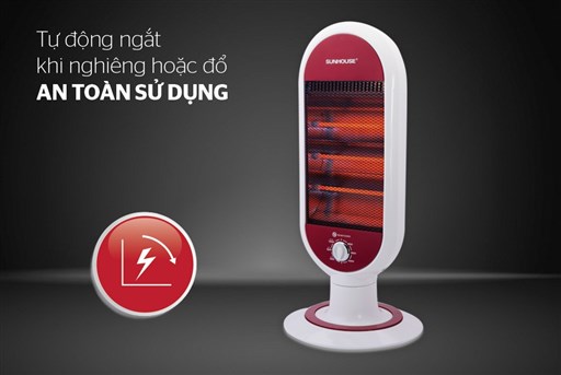 Quạt sưởi halogen Sunhouse SHD7022 (freeship tp Thái Bình)