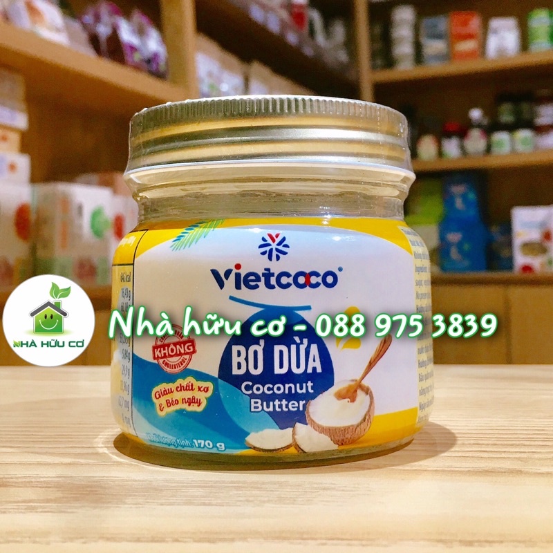 BƠ DỪA Vietcoco 170g - ngọt tự nhiên, giàu chất xơ... tốt cho sức khỏe