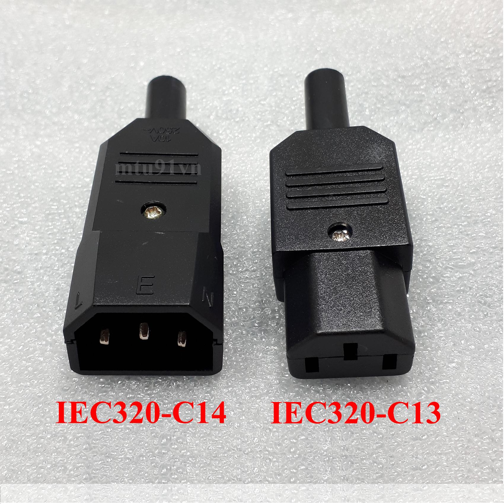 Phích Cắm Nguồn C13 / C14 (Chuẩn IEC320-C13 & IEC320-C14)