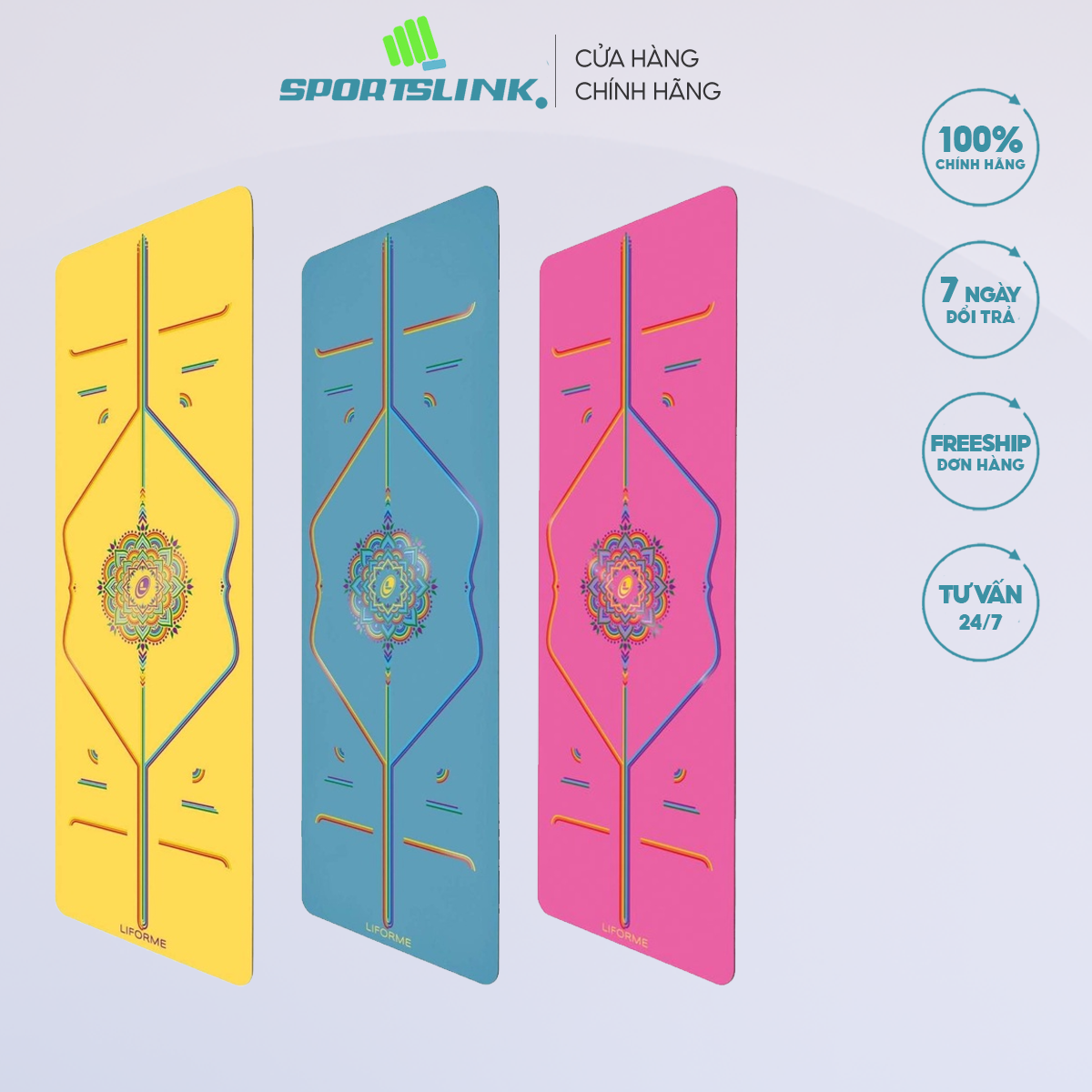 LIFORME RAINBOW HOPE YOGA MAT