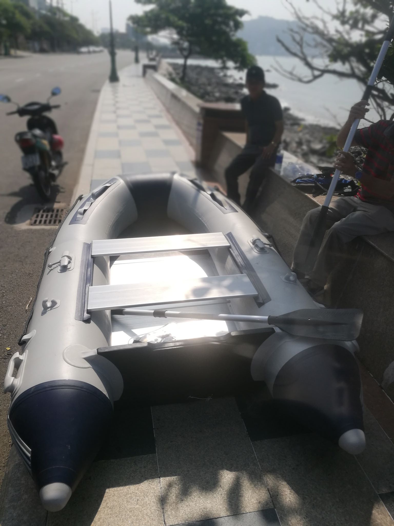 [HCM]Thuyền phao bơm hơi đáy cứng TKRIB - 300