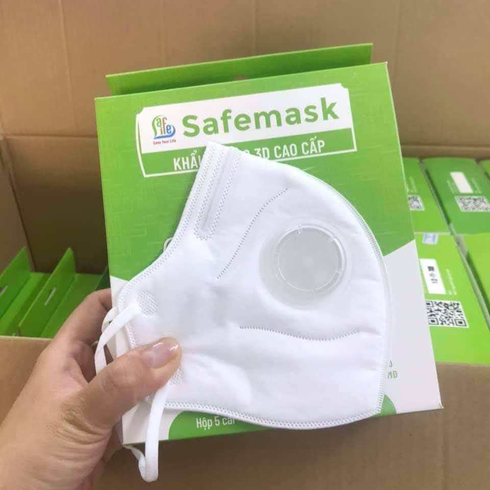 Khẩu trang Safelife N96+ (Trắng, Set 5 cái/hộp)