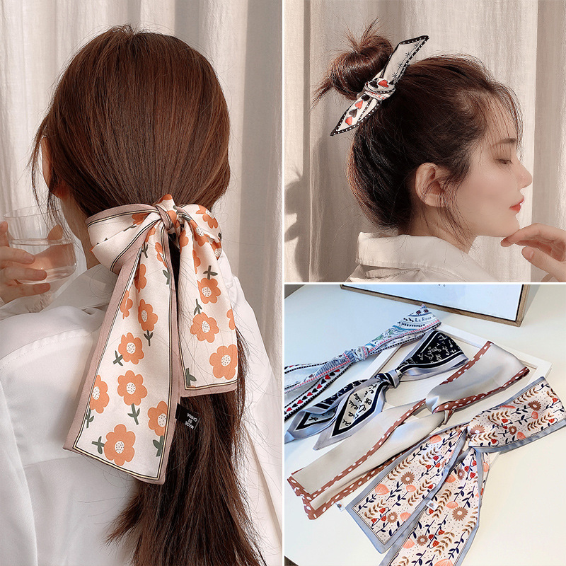 [HCM]Khăn lụa Twins quàng cổ và trang trí túi xách - UniLabel