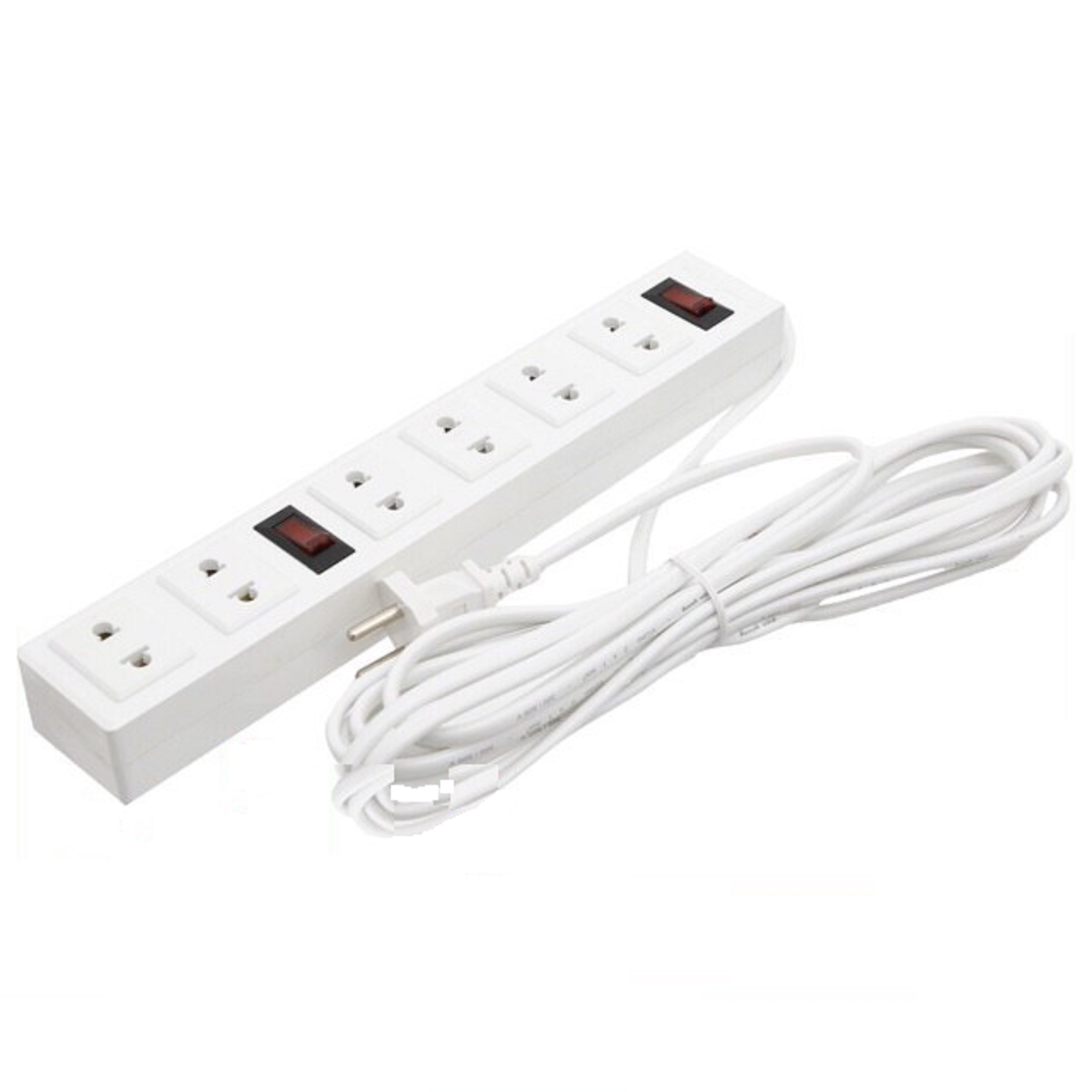 Ổ ĐIỆN 6 Ổ CẮM - 2 CÔNG TẮC DÂY 3M