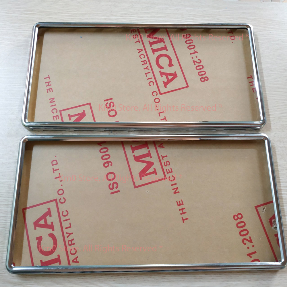 Bộ khung biển số inox ô tô biển mới loại đặc biệt vt1027