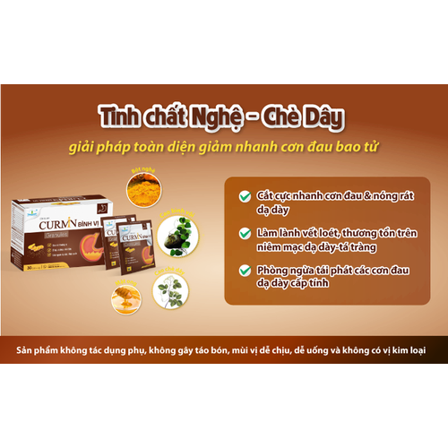 Cốm Dạ Dày CURMIN BÌNH VỊ Granules H/30goi