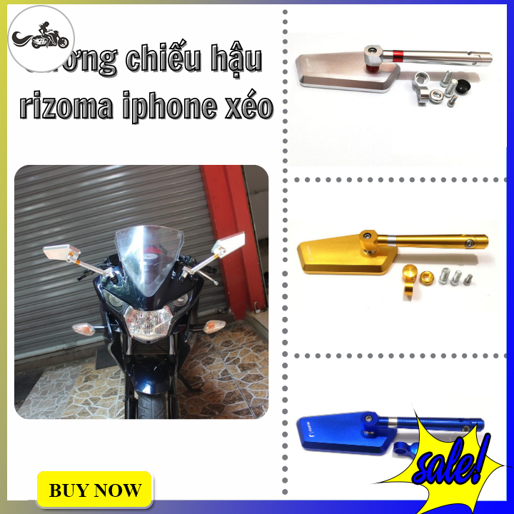 [HCM]Gương chiếu hậu rizoma kiểu xéo gắn hầu hết cho các dòng xe máy( giá 1 cái ) - Sản Phẩm Chất Lượng Gian Hàng Uy Tín Giá Cả Cực Tốt Mua Ngay.