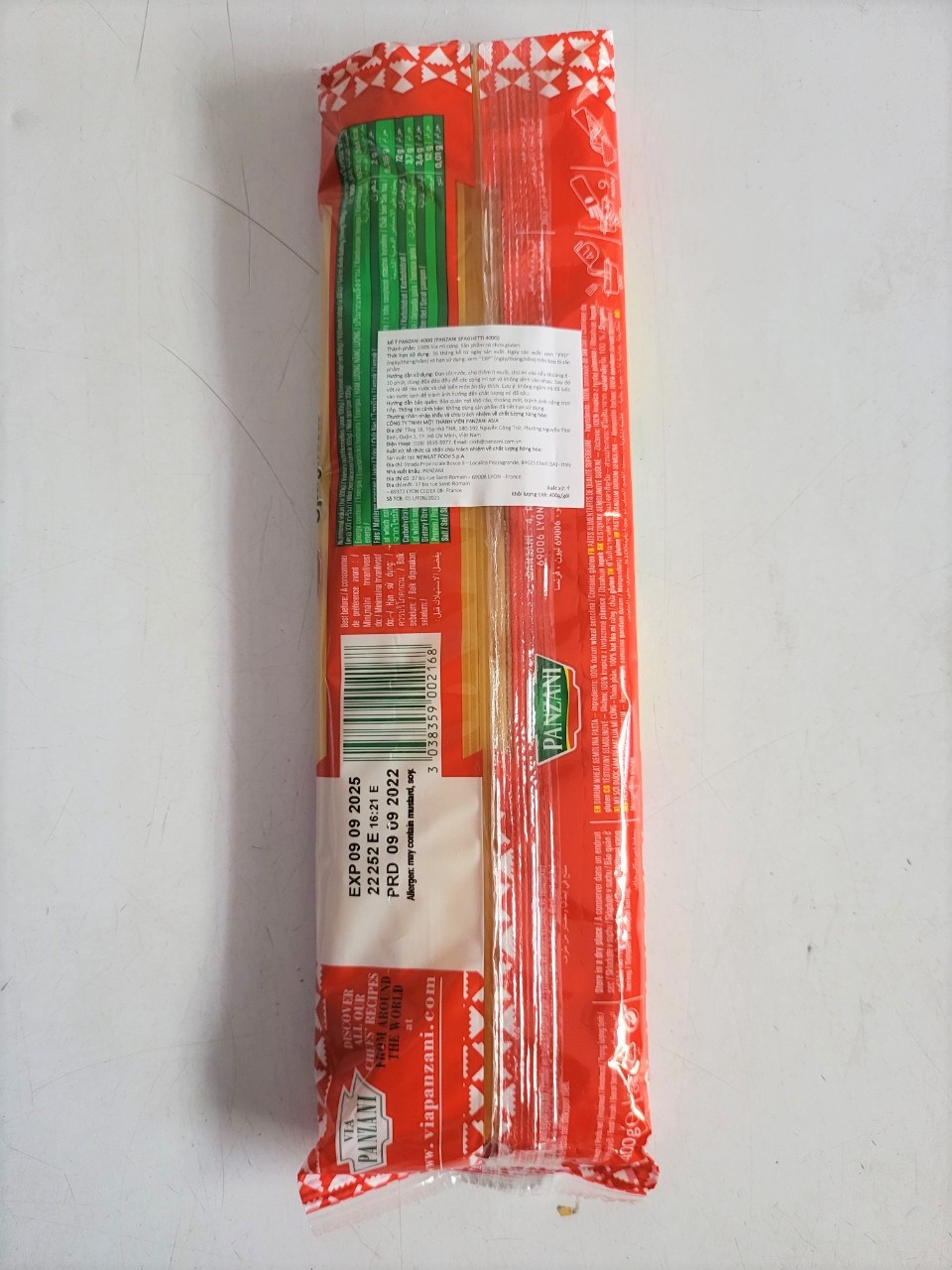 [Gói 400g] MÌ Ý [Italia] PANZANI Spaghetti Pasta