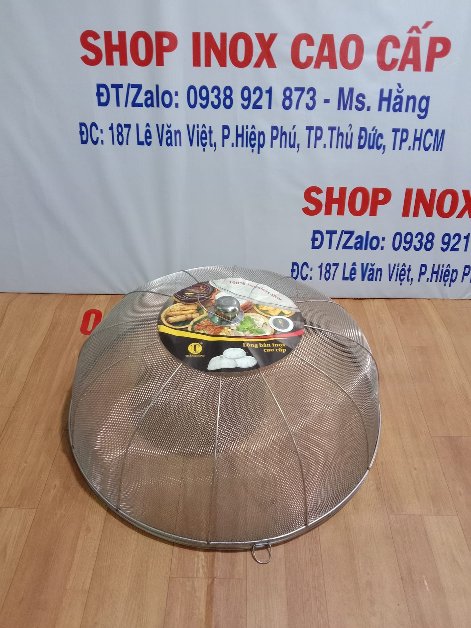 (Q9HCM) - Lồng Bàn Tròn INOX Cao Cấp - Mã: LBĐKP60I -