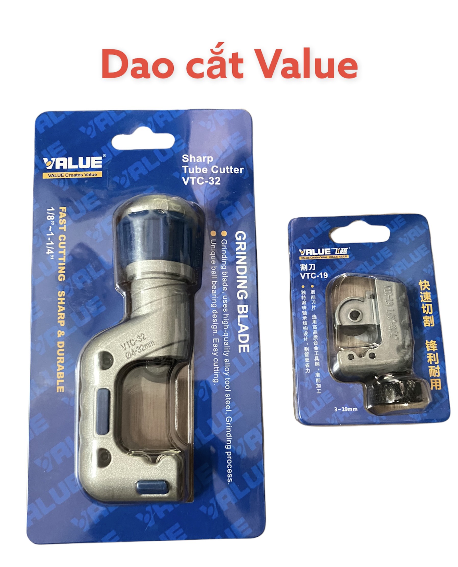 Dao cắt ống đồng Value model VTC-32 và VTC-19 (hãng)