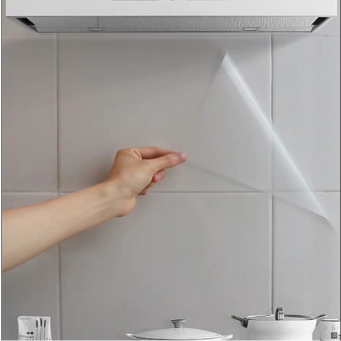 Decal Trong Suốt Khổ 60Cm Keo Sẵn Bóc Dán