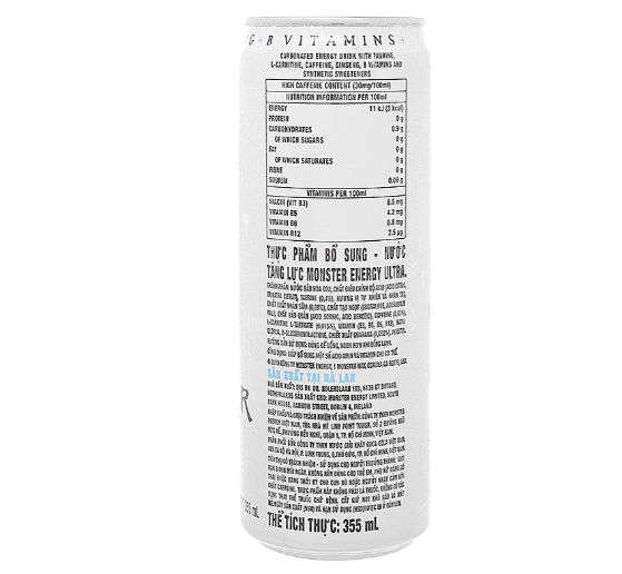 Nước tăng lực Monster Energy Ultra 355ml