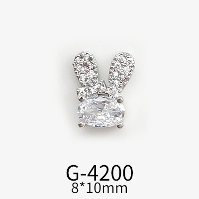 Charm nail thỏ đính đá hot trend