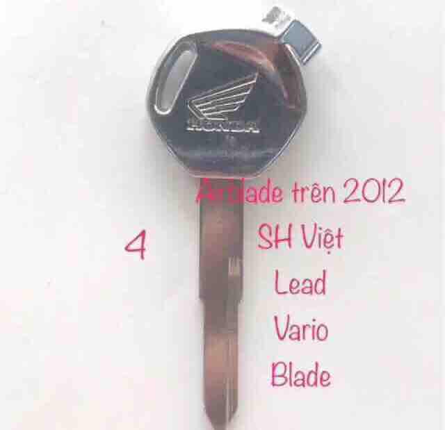Combo 2 phôi chìa khoá INOX xe HONDA ( tặng kèm 1 móc khoá PUBG ngẫu nhiên )