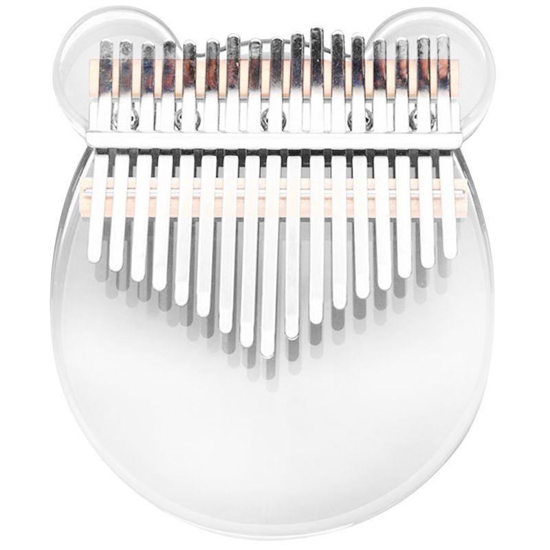 Kalimba 17-Key Thumb Piano Crystal Transparent Finger Piano Beginner Instrument Thumb Piano