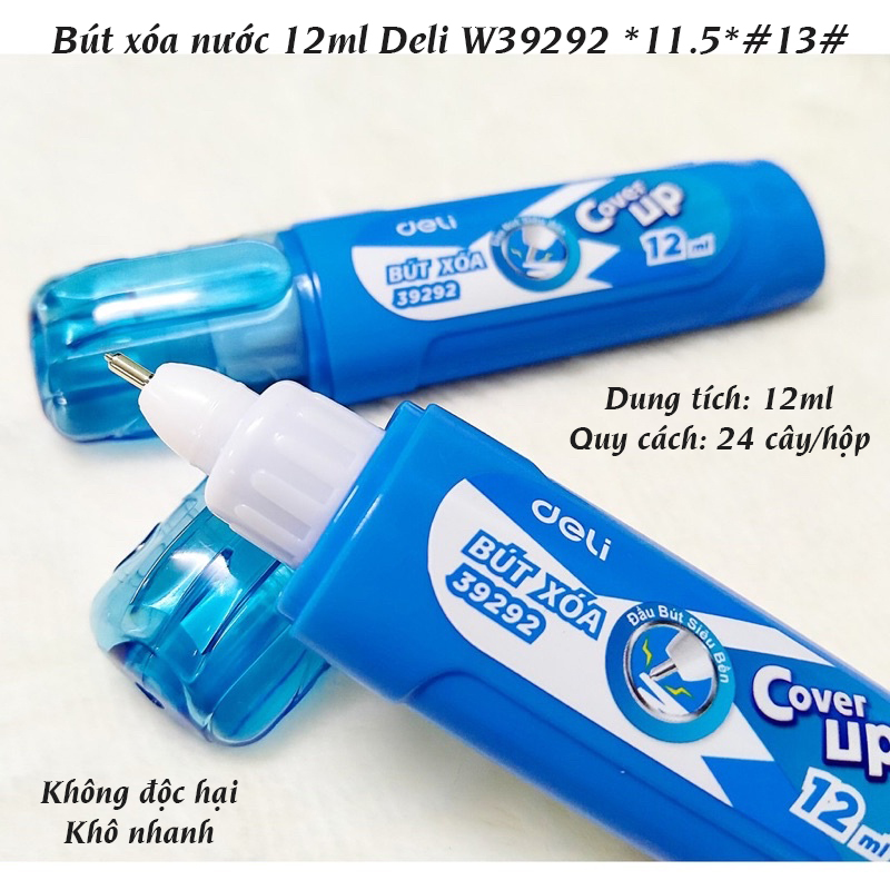 Bút xoá nước 12ml deli 39292