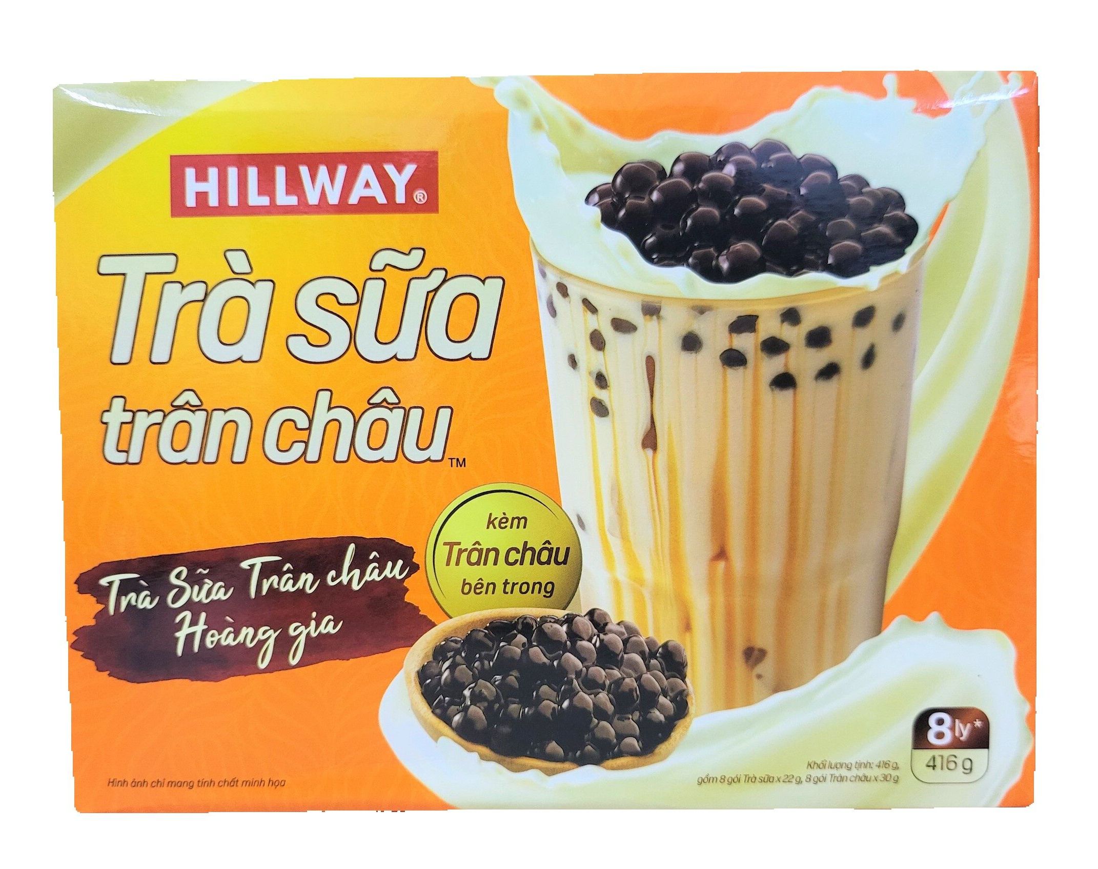 Hillway trà sữa trân châu hoàng gia bubble milk tea
