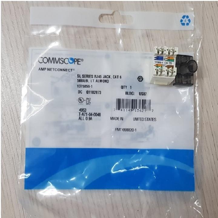 Ổ cắm mạng cat6 – modular jack cat6 Amp/Commscope