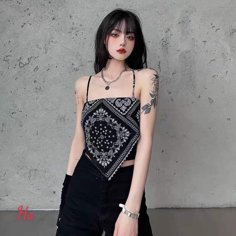 Áo yếm họa tiết hai dây nhỏ