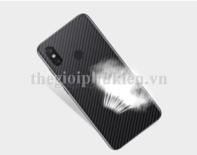 Miếng dán vân carbon, các bon mặt lưng cho Xiaomi Mi Max 3