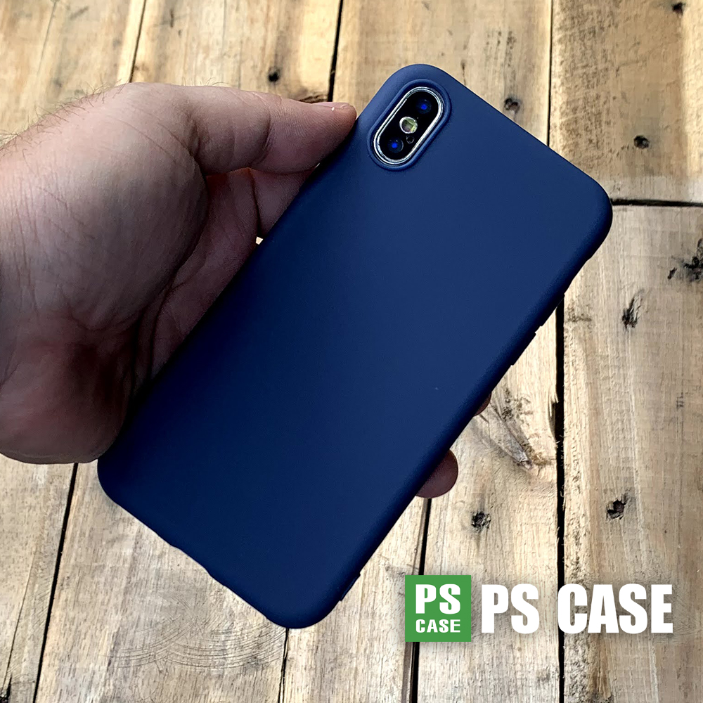 Ốp lưng dẻo mỏng màu xanh dương dành cho iPhone XS Max