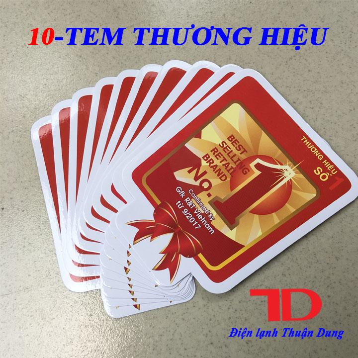 Combo 10 tem dán trang trí thương hiệu số 1 - Điện Lạnh Thuận Dung