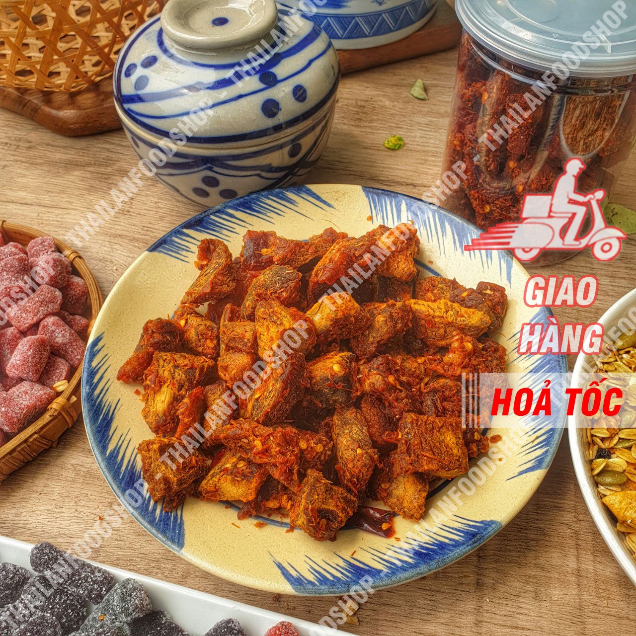 Khô Bò Viên Tứ Xuyên - Lon 290gram