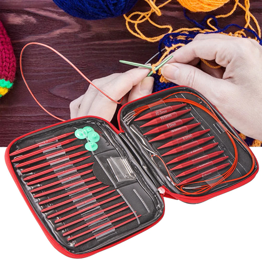 13 Cặp công cụ đan Áo Len Kim nhôm tay may Bộ sợi đan móc may đan Phụ kiện tự làm