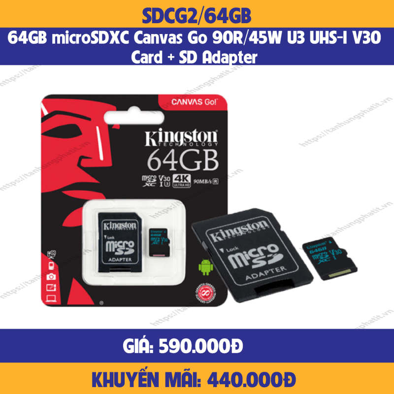 THẺ NHỚ KINGSTON MICROSDXC SDCG2 64GB
