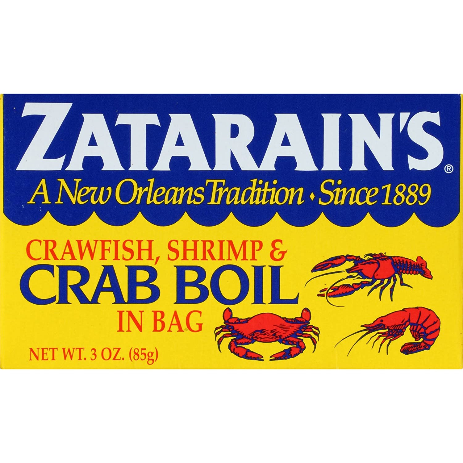 [HCM]BỘT GIA VỊ NẤU HẢI SẢN Zatarains Crawfish Shrimp & Crab Boil 85g