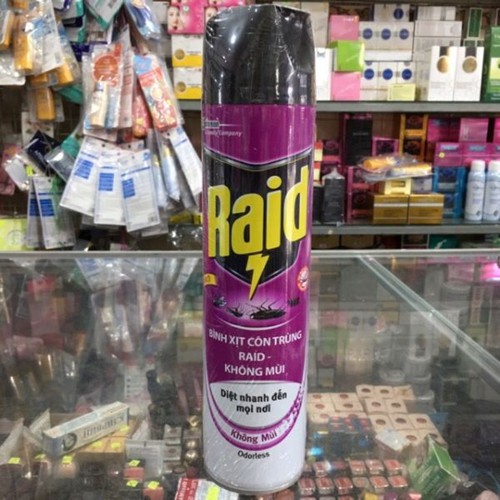 Xịt côn trùng RAID không mùi 600ml