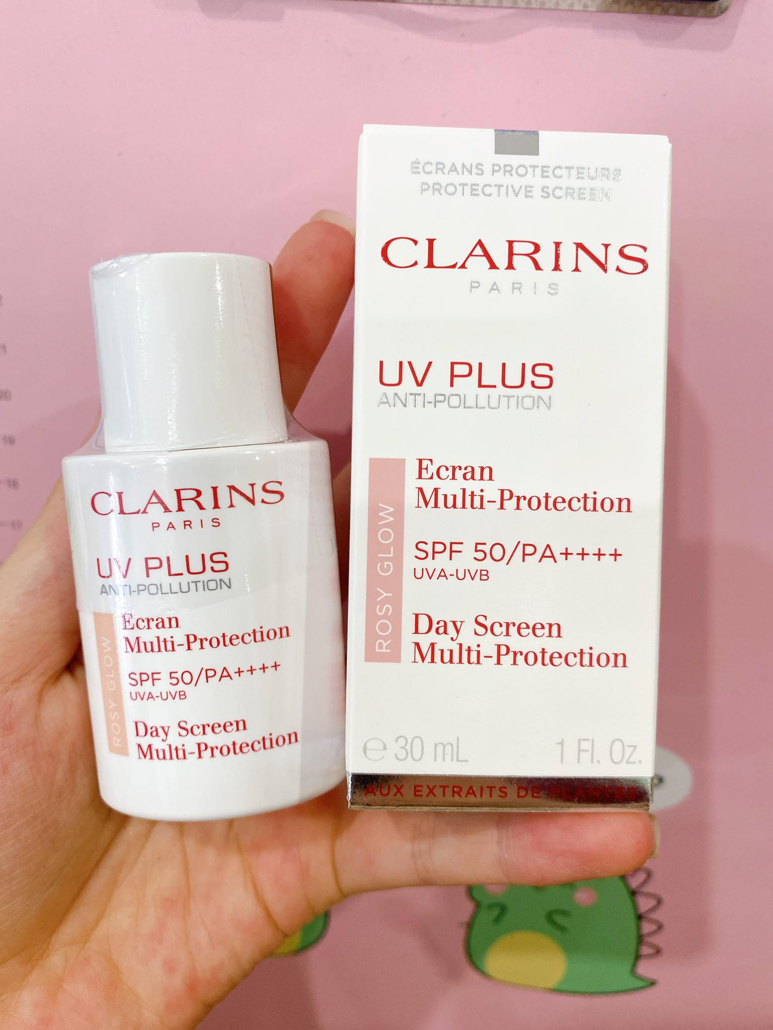 Kem Chống Nắng Clarins Rosy Glow 30ml