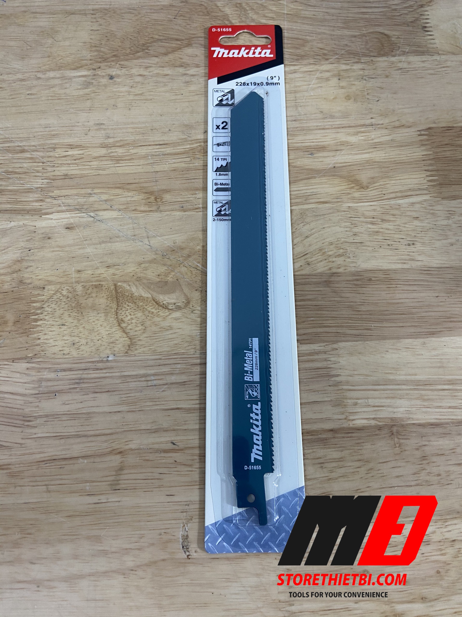 Bộ 2 lưỡi cưa kiếm makita d-51655