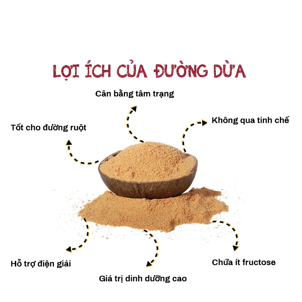 Đường Mật Hoa Dừa Hữu Cơ Coco Sugar túi 454g