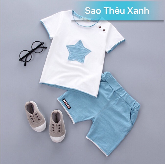 [ MẪU MỚI ] Bộ thun cotton MỀM MỊN in cavat cho bé trai ( 7-20kg )