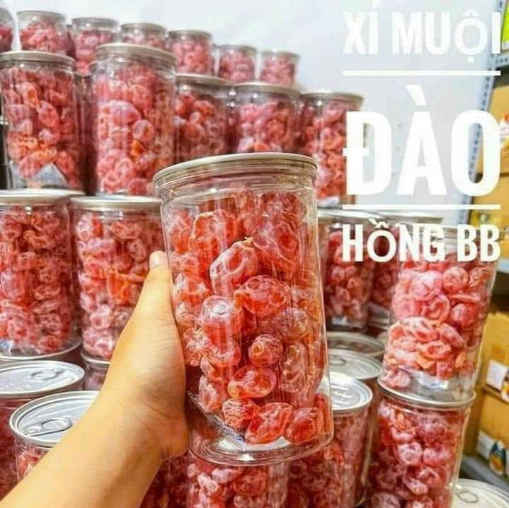 Ô mai đào hồng (không hạt- có video) {Khối lượng tịnh, không tính bao bì}