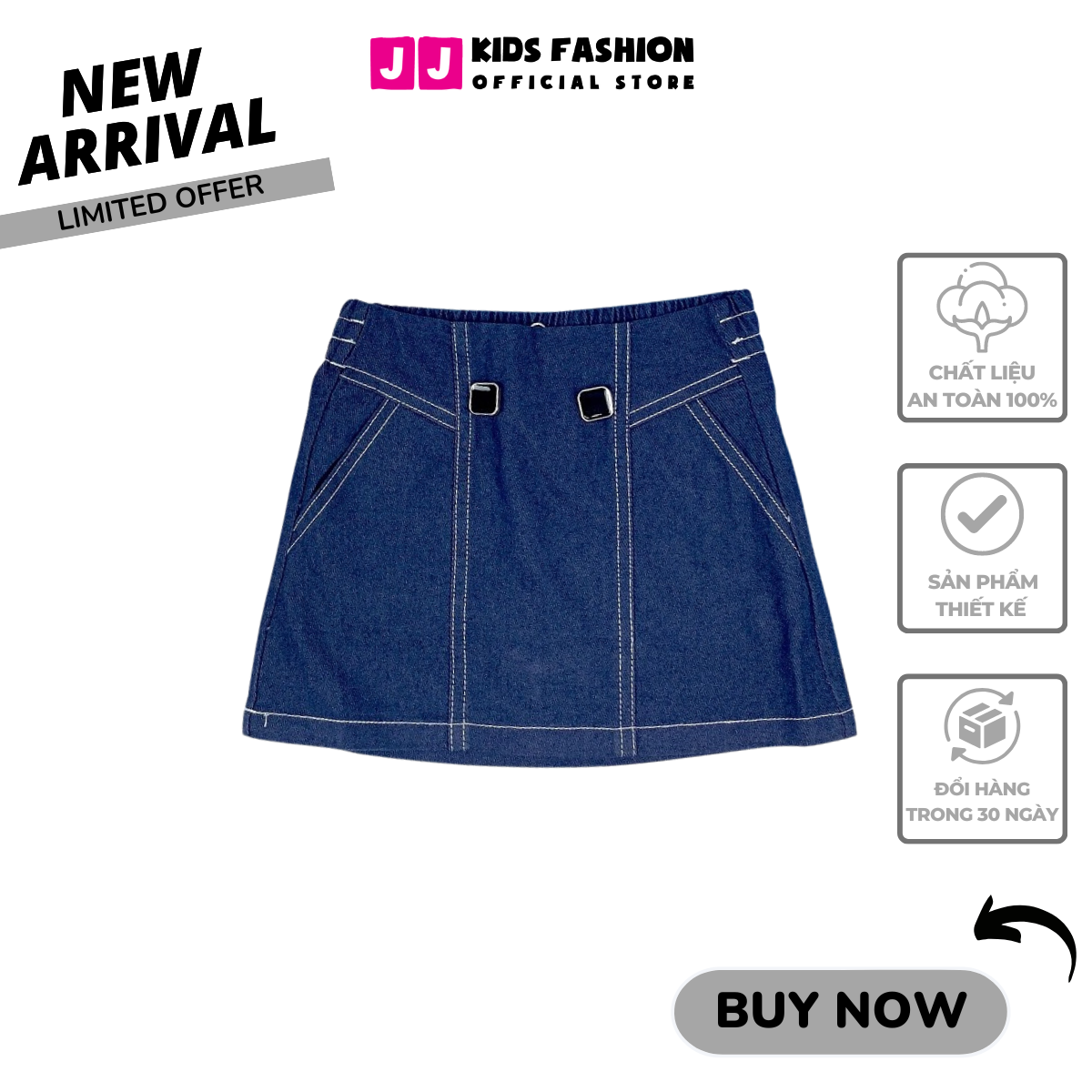 Chân váy cho bé gái, chân váy chữ a cho bé gái năng động, thời trang full đại| freeship max - jj kids fashion