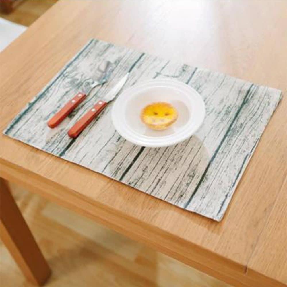 [HCM]Khăn lót bàn ăn canvas kiểu gỗ mộc