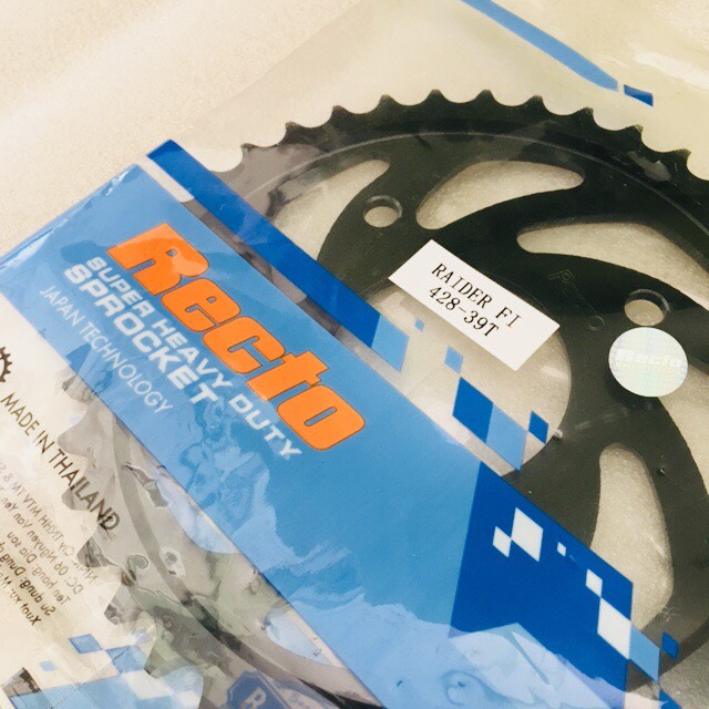 DĨA TẢI SÊN RECTO THÁI LAN GẮN Raider FI - Satria Fi 39 Răng