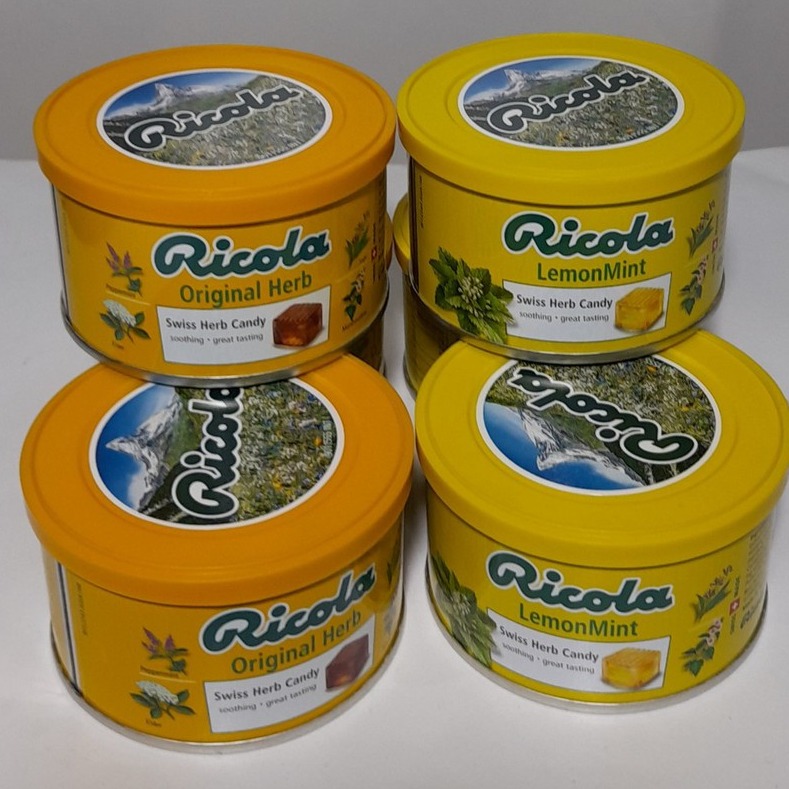 (2 loại) Kẹo Thảo Mộc Ricola Hộp Thiếc 100gr