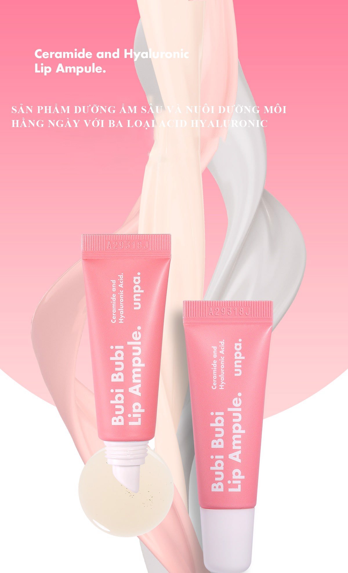 [HCM]Dưỡng Môi Unpa Cosmetics Bubi Bubi Lip Ampule 10gr