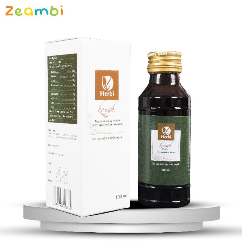 Siro ho thảo dược Herbi Kough - Zeambi 100ml
