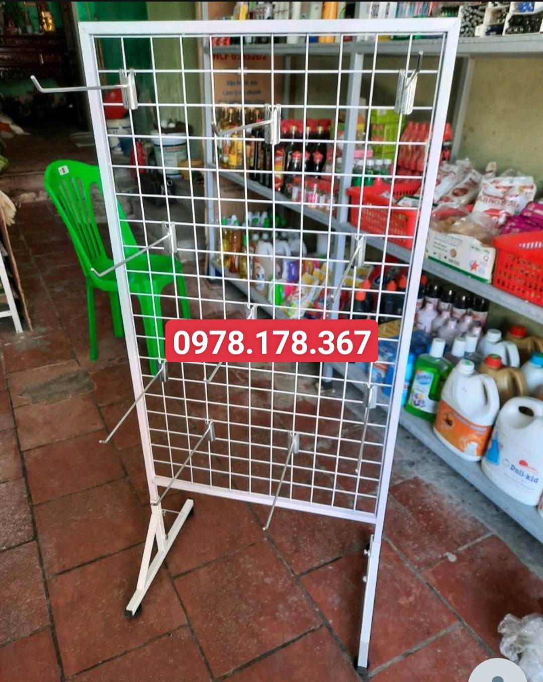 Khung lưới có chân treo phụ kiện cao cấp - 1.2mx60