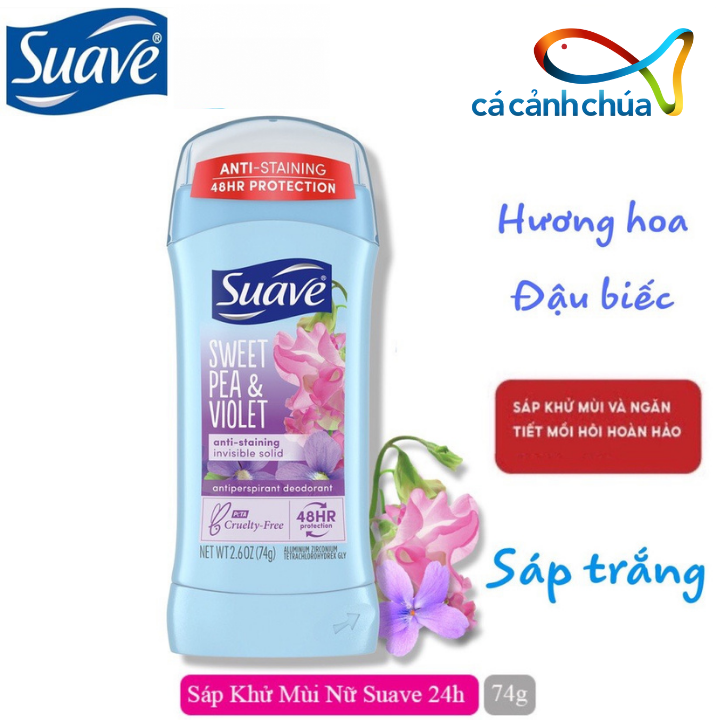 Lăn khử mùi Suave 24 Hour Protection 74g - Mỹ