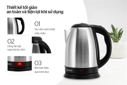 Ấm siêu tốc 1,8L sunhouse SHD1182