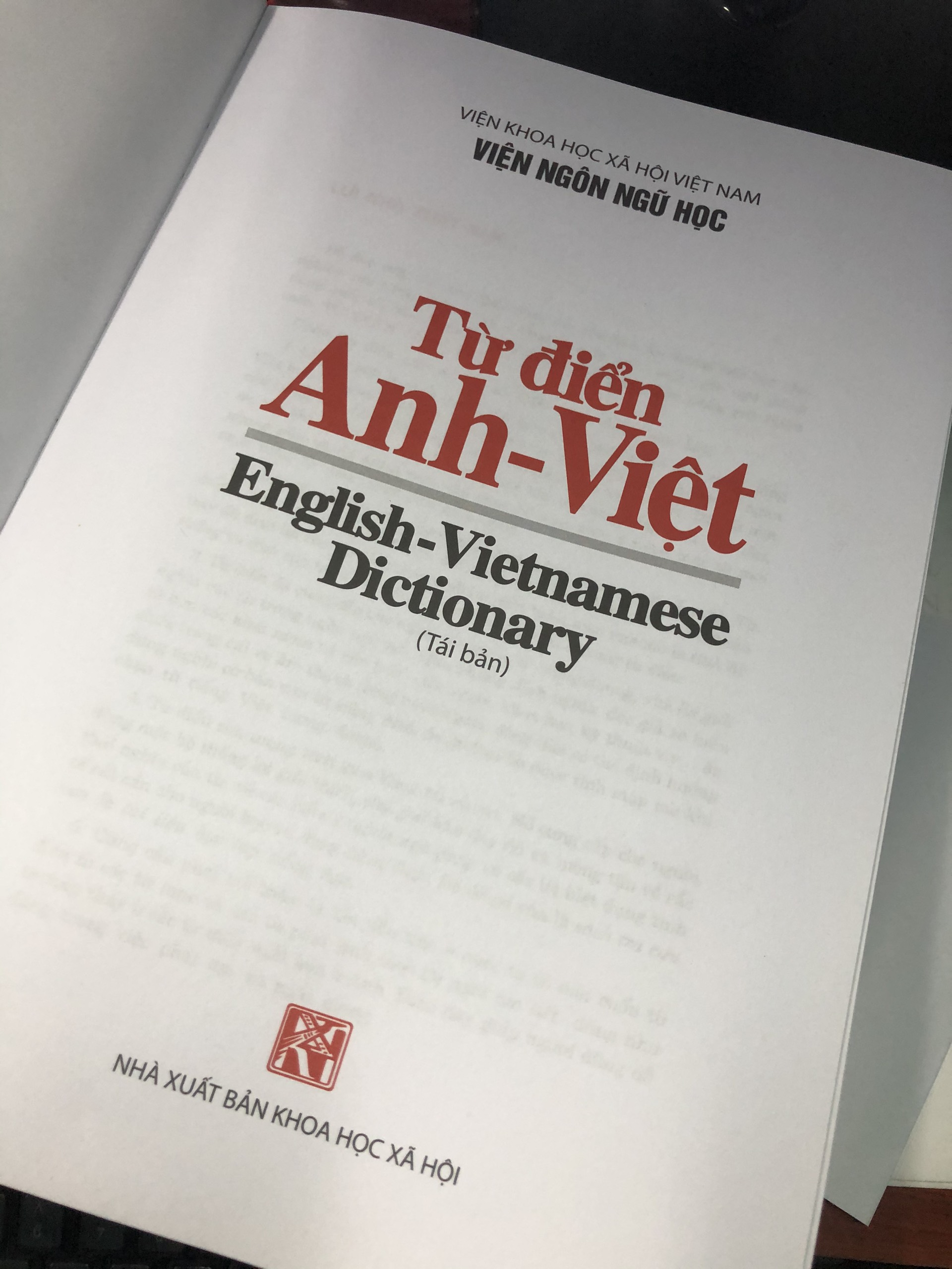 Sách - Từ Điển Anh Việt - ENGLISH VIETNAMESE DICTIONARY