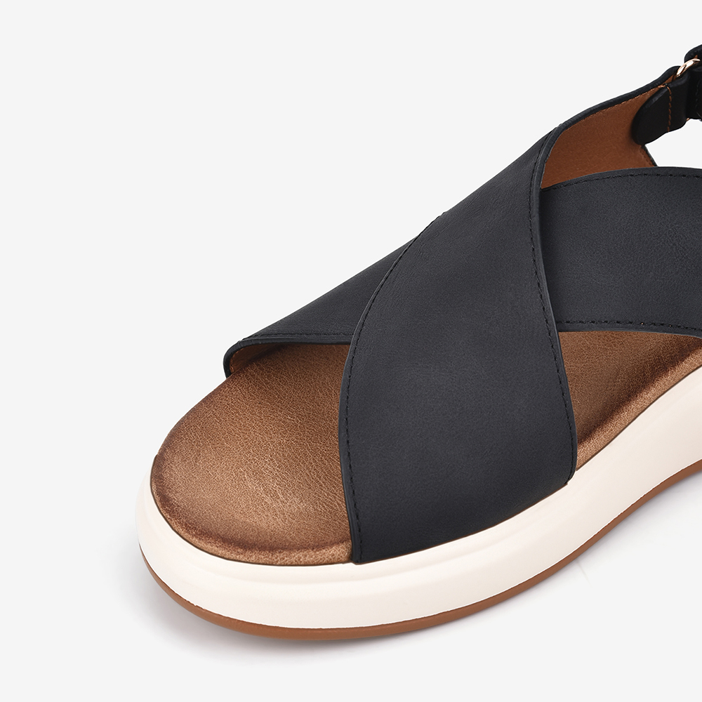 Giày Sandal Nữ Zucia Đế Bằng Quai Đôi Đan Chéo - SHLD6