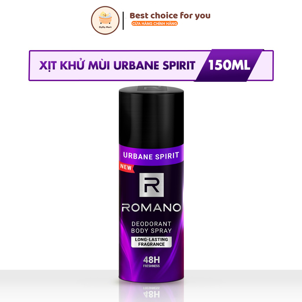 Xịt khử mùi toàn thân Romano 150ml