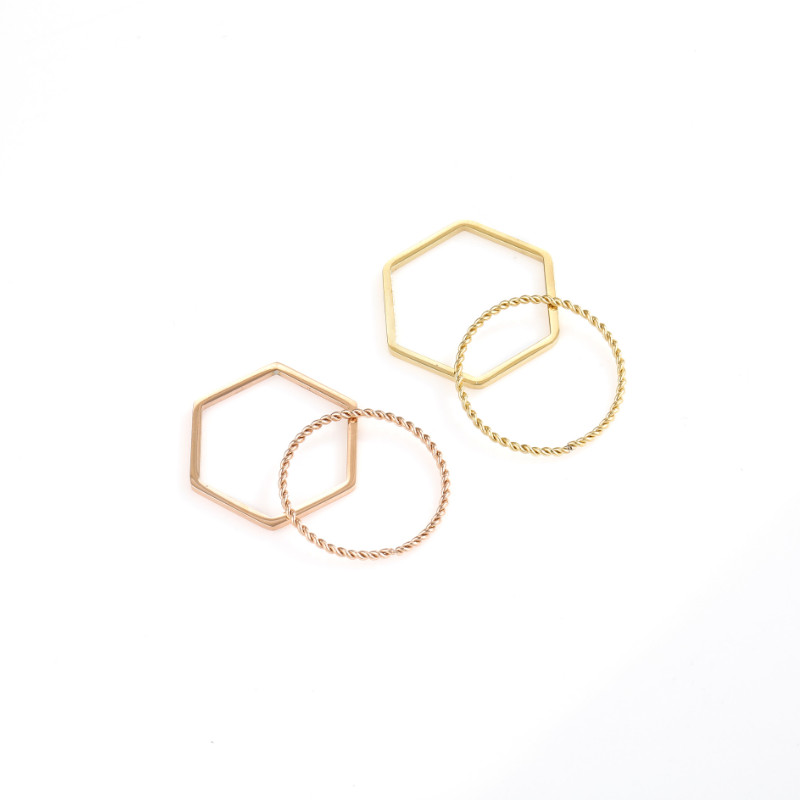 Bộ 2 Chiếc Nhẫn Titan Ko Đen TT 3066