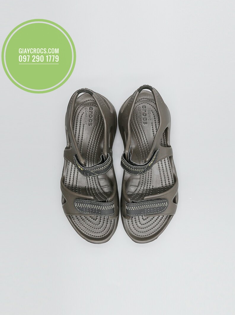Sandal Crocs Nam Swiftwater River Màu Xám Đen